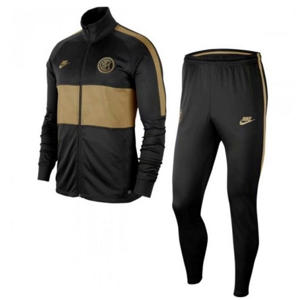 Trainingsanzug Inter Milan 2019-20 Schwarz Gold Fussballtrikots Günstig